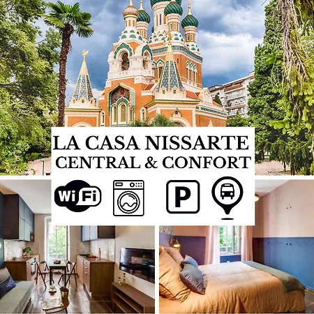 La Casa Nissarte - Centre Ville Pres Gare - Wifi -Parking , Confort Et Cosy Nice Extérieur photo
