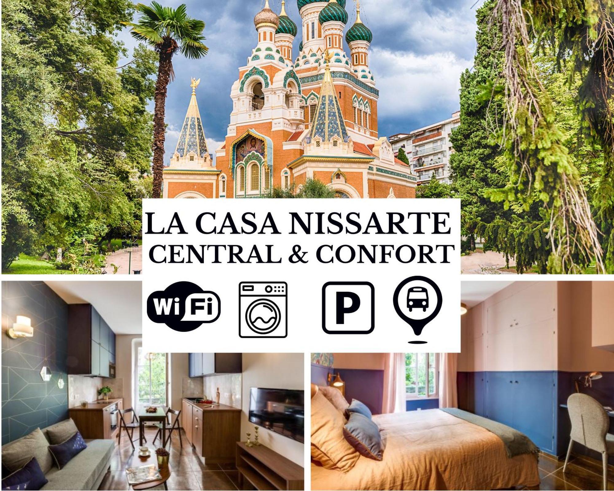 La Casa Nissarte - Centre Pres Gare - Wifi -parking , Confort Et Cosy Appartement